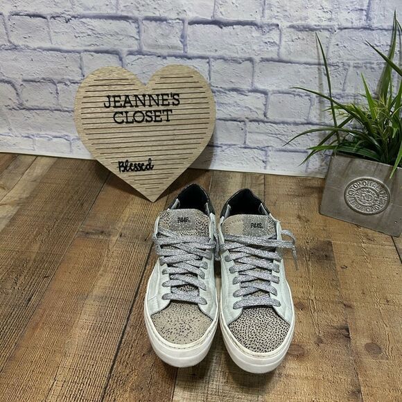 P448 Thea Platform Leopard Sneakers 39 - Picture 9 of 15